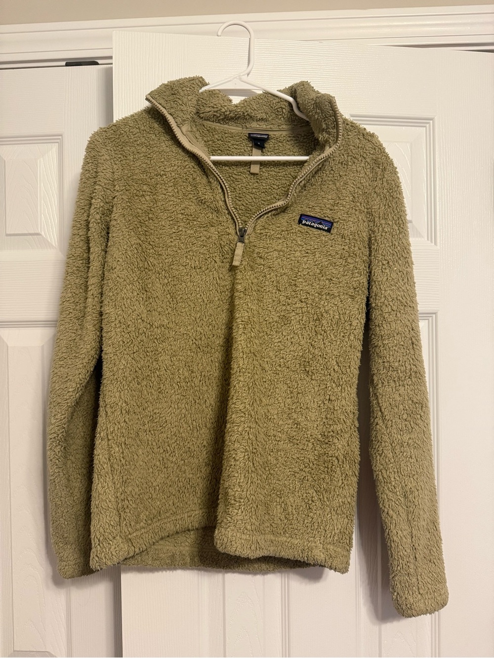 Patagonia tan Fleece Quarter-Zip Pullover